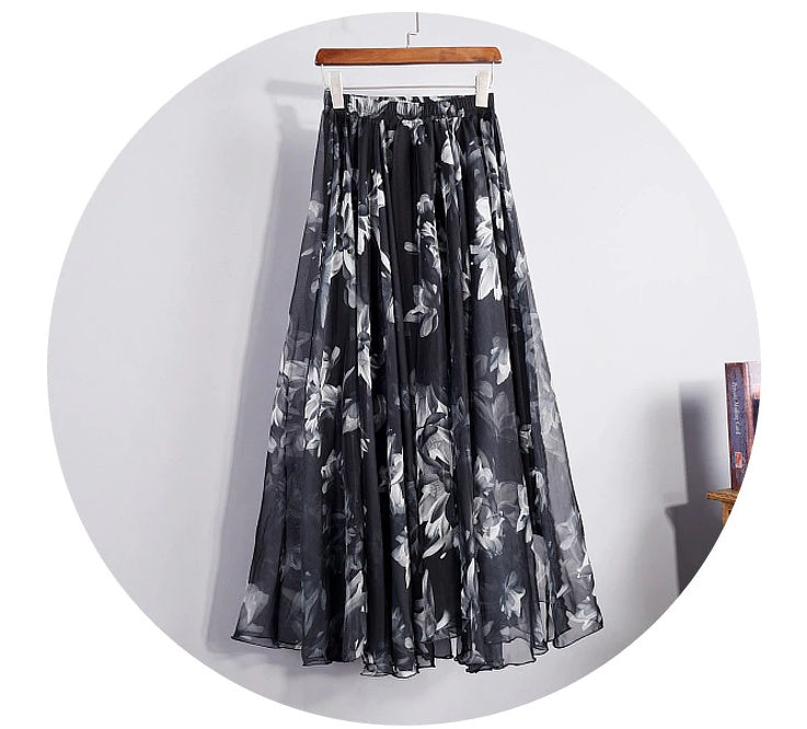 Chiffon skirt summer - Nkayo Fashion