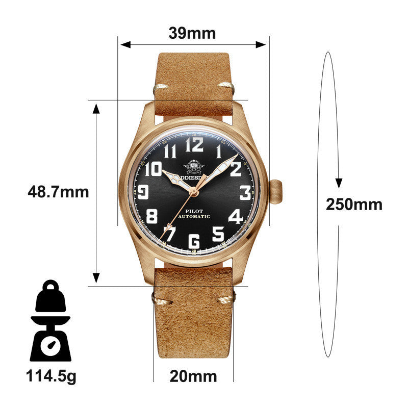 Automatic Mechanical Men's Watch Bronze - Nkayo Fashion