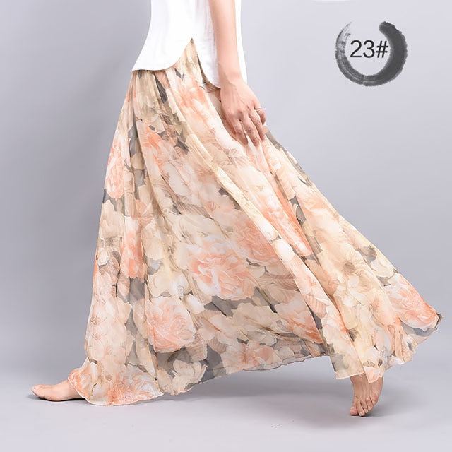 Chiffon skirt summer - Nkayo Fashion