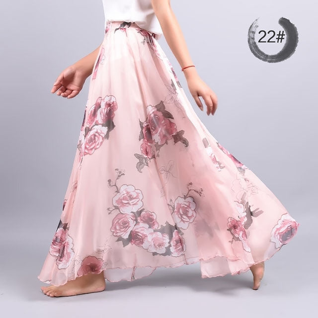 Chiffon skirt summer - Nkayo Fashion