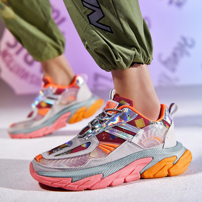 Spring Plus Size Breathable Mesh Flame Old Coconut Shoes Student Youth Sports Shoes - Nkayo Fashion