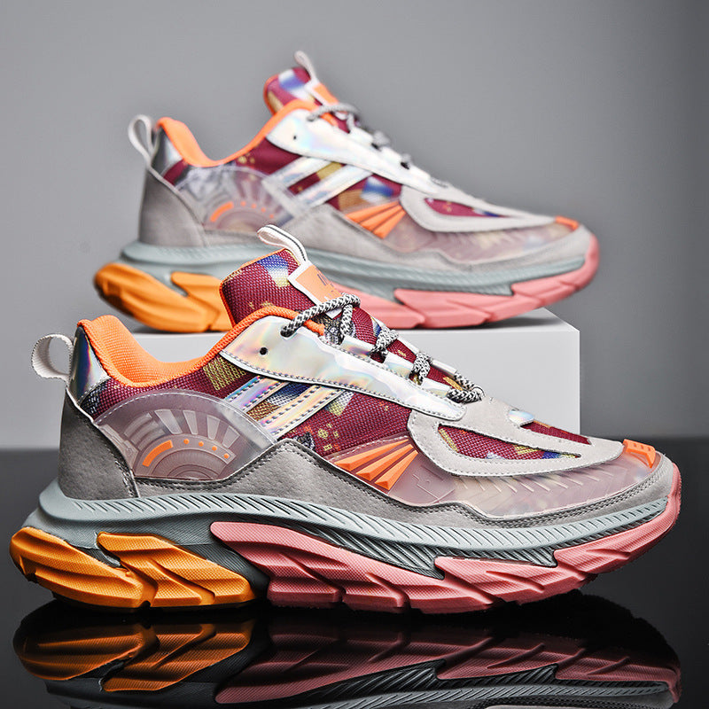 Spring Plus Size Breathable Mesh Flame Old Coconut Shoes Student Youth Sports Shoes - Nkayo Fashion