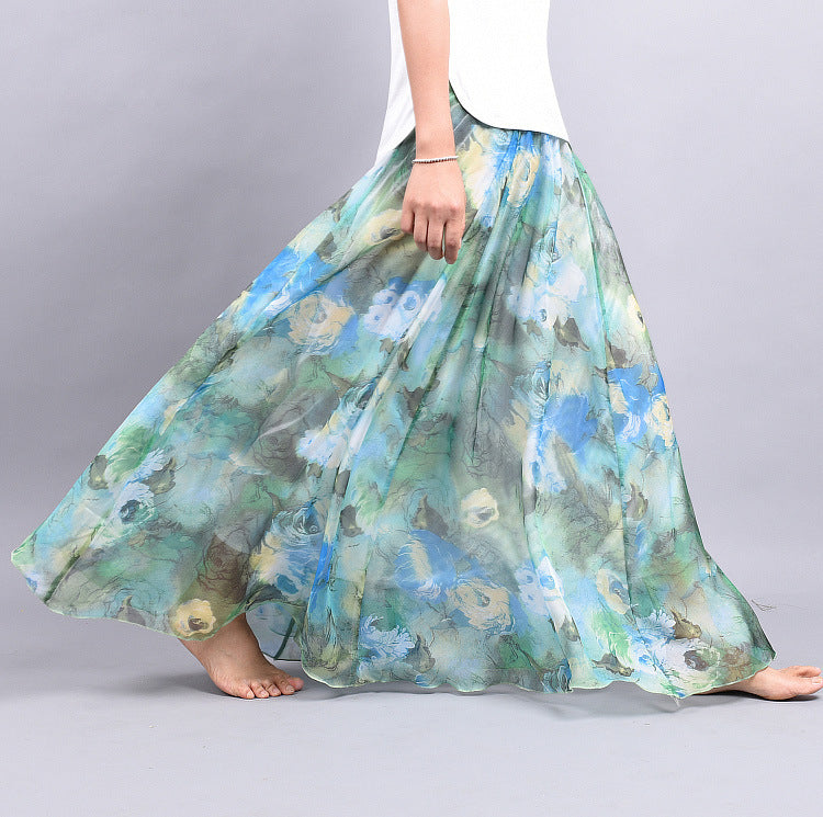 Chiffon skirt summer - Nkayo Fashion