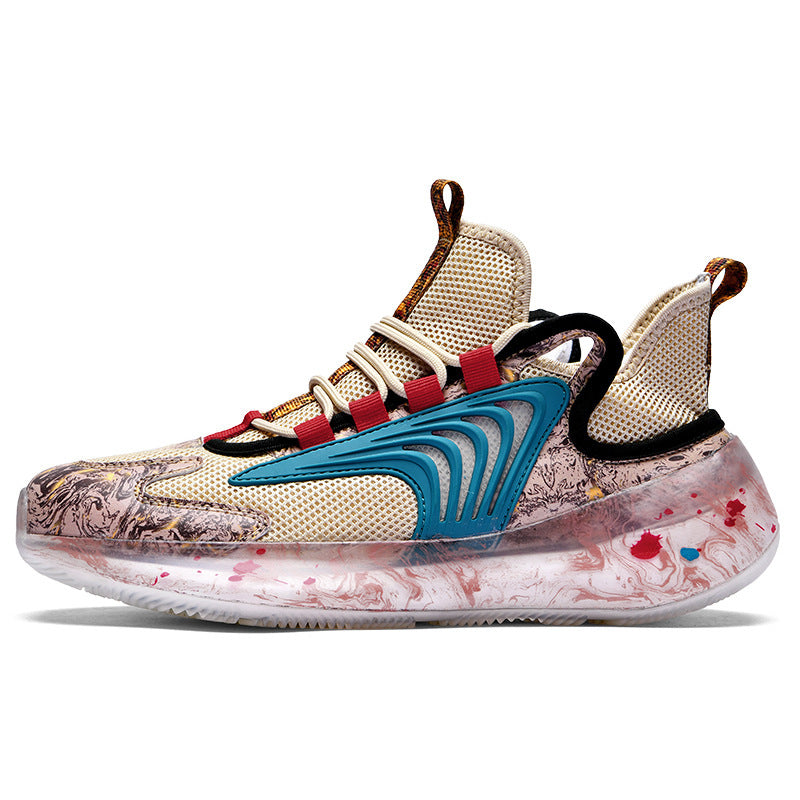 Breathable Flying Woven Socks Shoes Casual Sports Shoes Burst Low-Top Thick-Soled Old Shoes - Nkayo Fashion