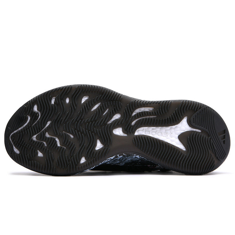 Breathable Flying Woven Socks Shoes Casual Sports Shoes Burst Low-Top Thick-Soled Old Shoes - Nkayo Fashion