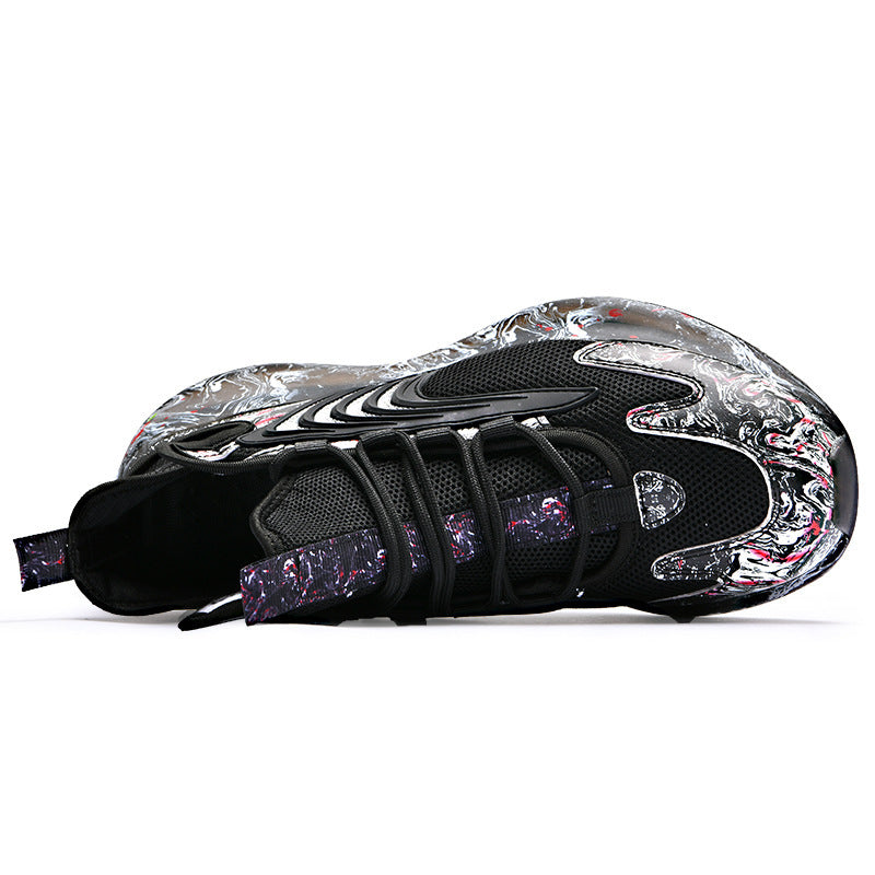 Breathable Flying Woven Socks Shoes Casual Sports Shoes Burst Low-Top Thick-Soled Old Shoes - Nkayo Fashion