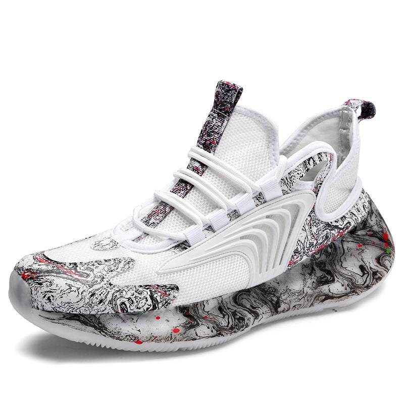 Breathable Flying Woven Socks Shoes Casual Sports Shoes Burst Low-Top Thick-Soled Old Shoes - Nkayo Fashion