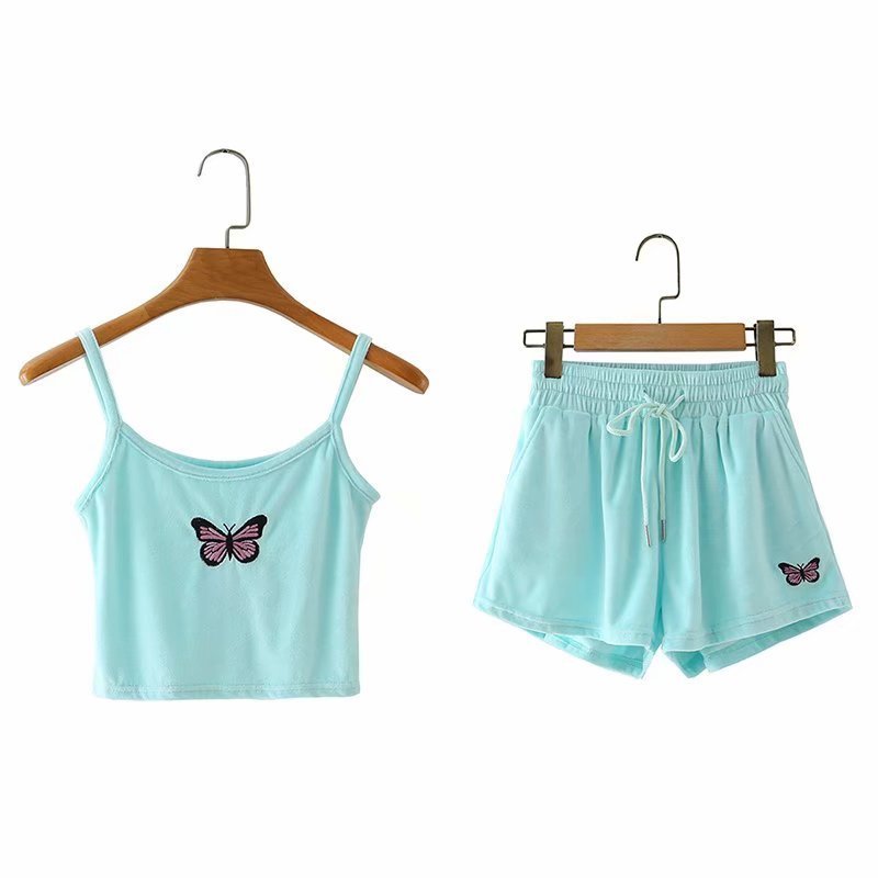 Summer embroidery sling set - Nkayo Fashion
