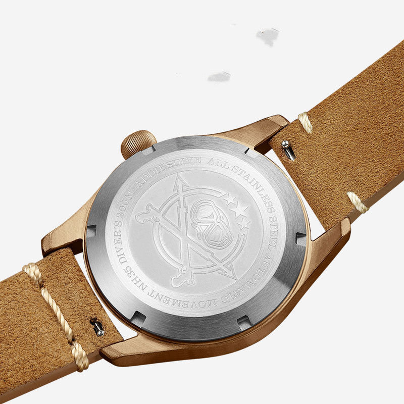 Automatic Mechanical Men's Watch Bronze - Nkayo Fashion