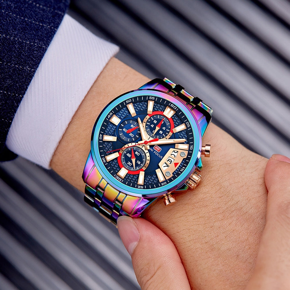Personalized Waterproof Quartz Watch Magic Color Shell Multifunctional - Nkayo Fashion