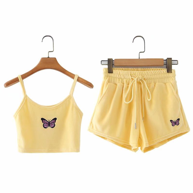 Summer embroidery sling set - Nkayo Fashion