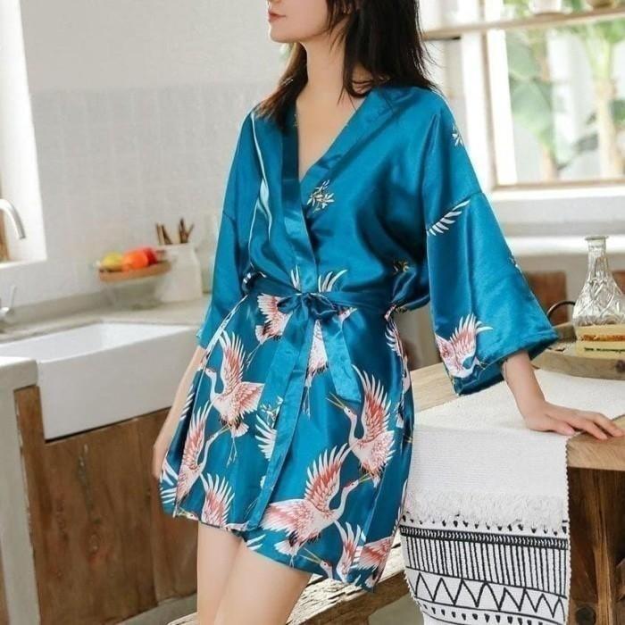 Women's summer print nightgown