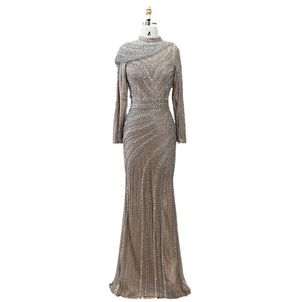 Nude Fishtail Slim Women Dress - Nkayo Fashion
