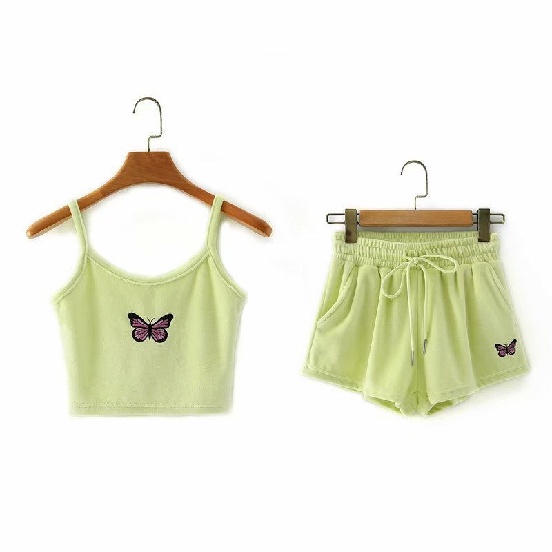 Summer embroidery sling set - Nkayo Fashion
