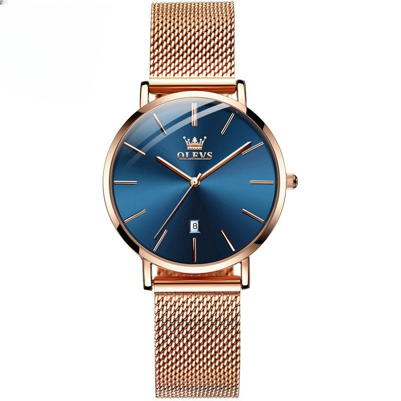 Valentine's Day Thin Men And Women Couple Electronic Quartz Watch - Nkayo Fashion