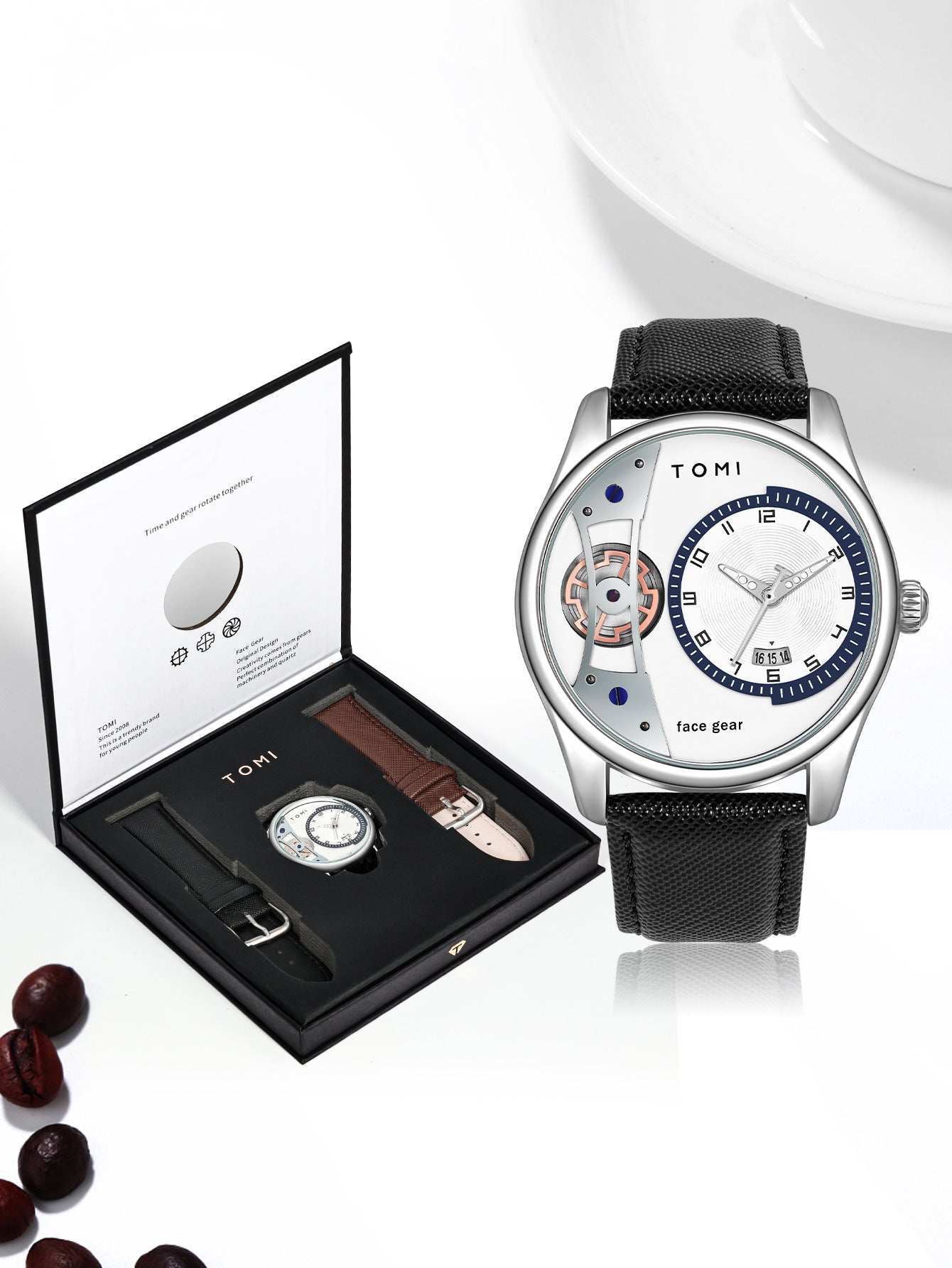 Simple Fashion Gift Box Business Trends Belt Men's Watch - Nkayo Fashion