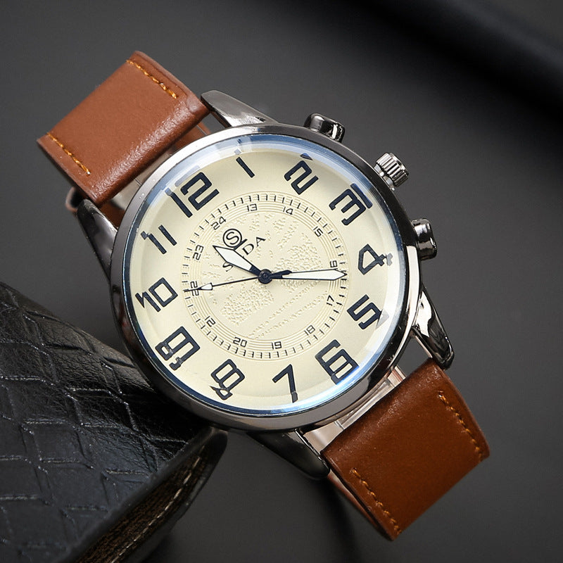 Belt Men's Digital Dial Quartz Watch - Nkayo Fashion
