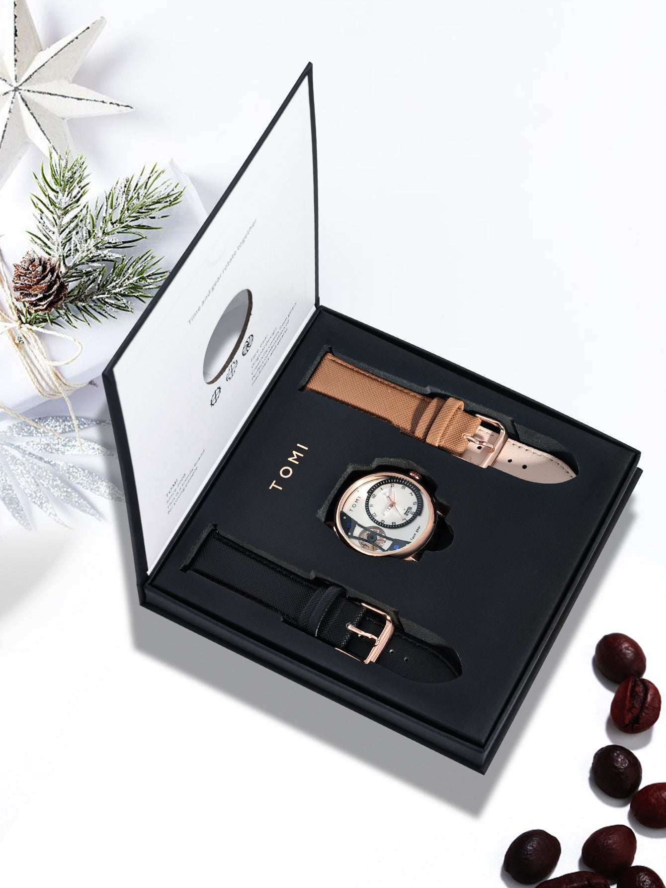 Simple Fashion Gift Box Business Trends Belt Men's Watch - Nkayo Fashion