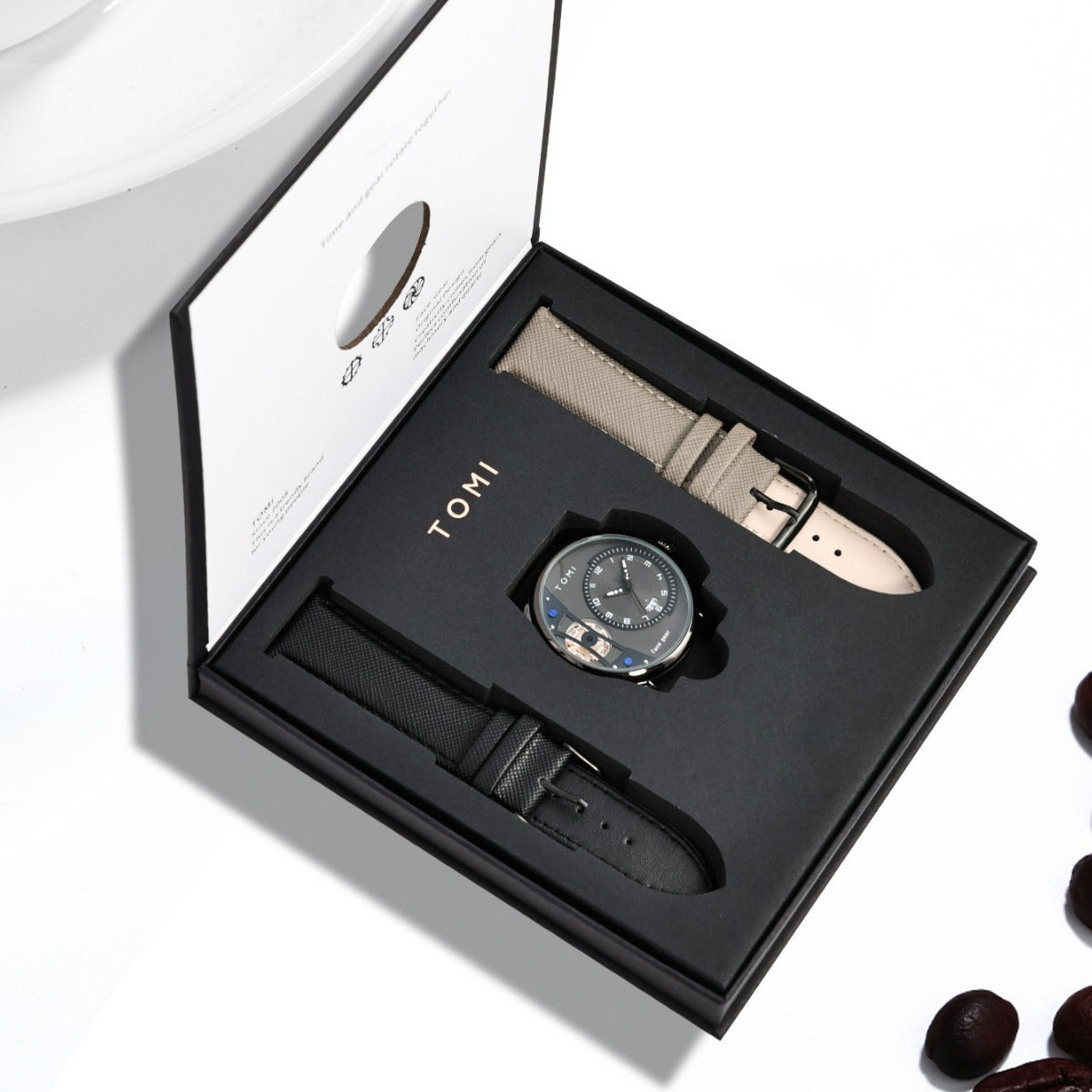 Simple Fashion Gift Box Business Trends Belt Men's Watch - Nkayo Fashion