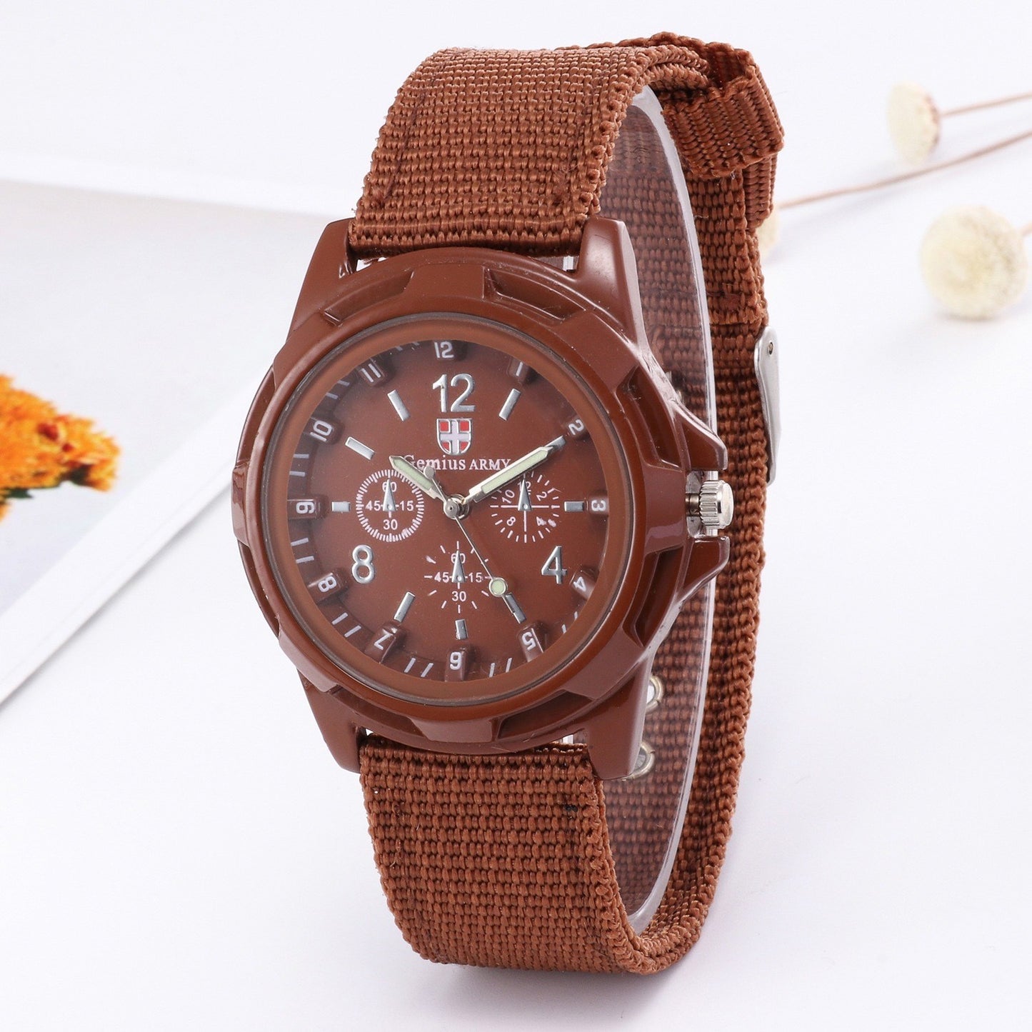 Fashion Simple Fake Three-eye Steel Belt Quartz Watch - Nkayo Fashion