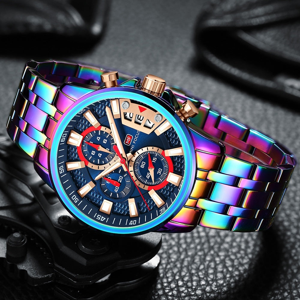 Personalized Waterproof Quartz Watch Magic Color Shell Multifunctional - Nkayo Fashion