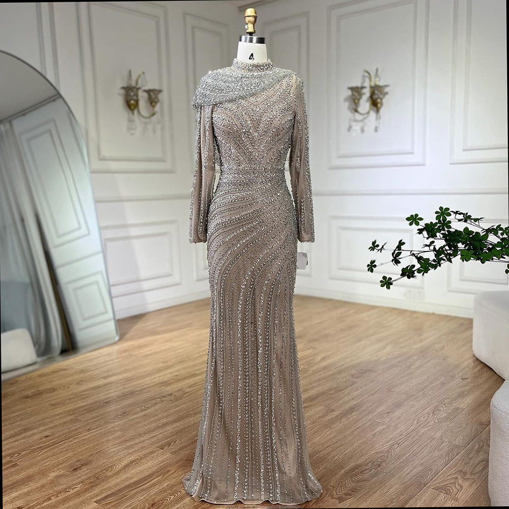 Nude Fishtail Slim Women Dress - Nkayo Fashion