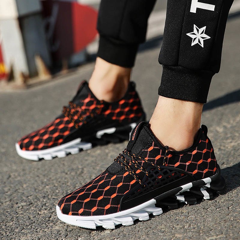 Men's Sport Sneakers Men Comfortable Sports Outdoor Running Shoes Newest Male Breathable Footwear for Men Lace-Up - My Store