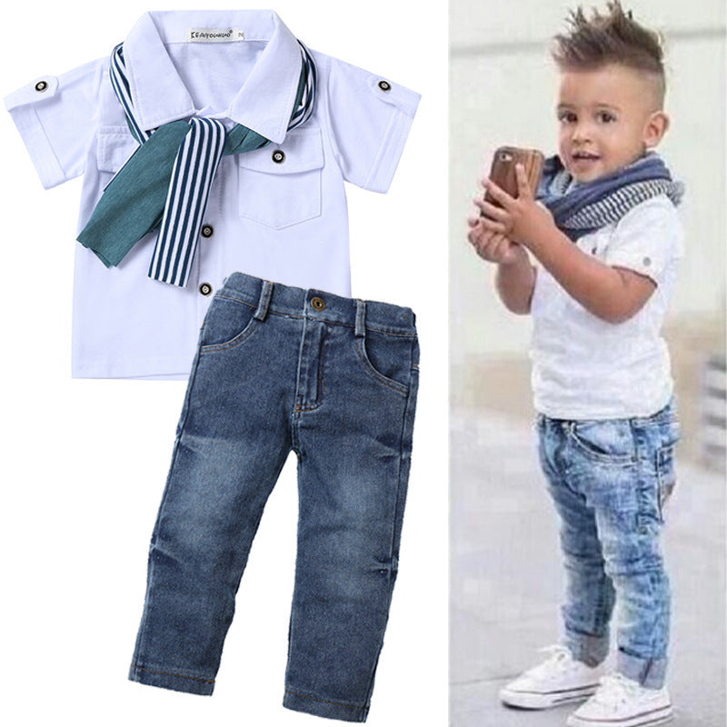 Boys summer casual suit - Nkayo Fashion