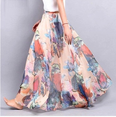 Chiffon skirt summer - Nkayo Fashion