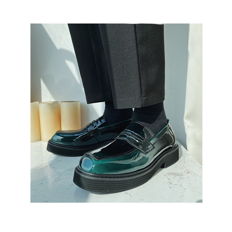 Men'S Shoes, Low-Top, Thick-Soled, Personality Trend, All-Match Spring New Breathable Footwear Korean Casual Leather Shoes For Men - My Store