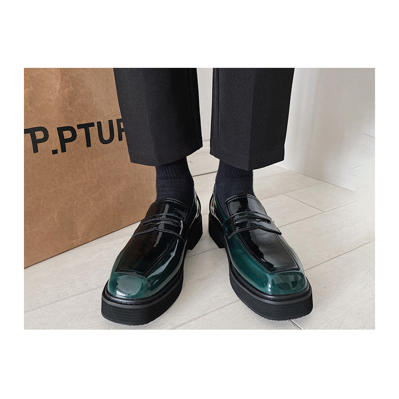 Men'S Shoes, Low-Top, Thick-Soled, Personality Trend, All-Match Spring New Breathable Footwear Korean Casual Leather Shoes For Men - My Store