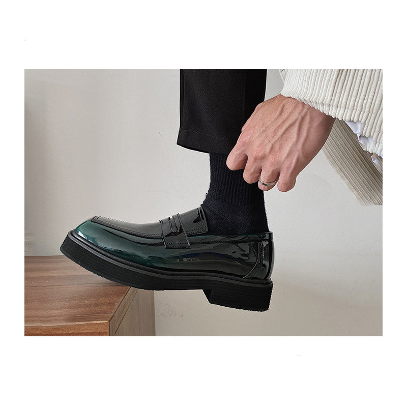 Men'S Shoes, Low-Top, Thick-Soled, Personality Trend, All-Match Spring New Breathable Footwear Korean Casual Leather Shoes For Men - My Store