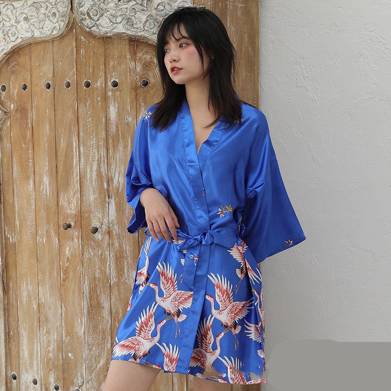 Women's summer print nightgown