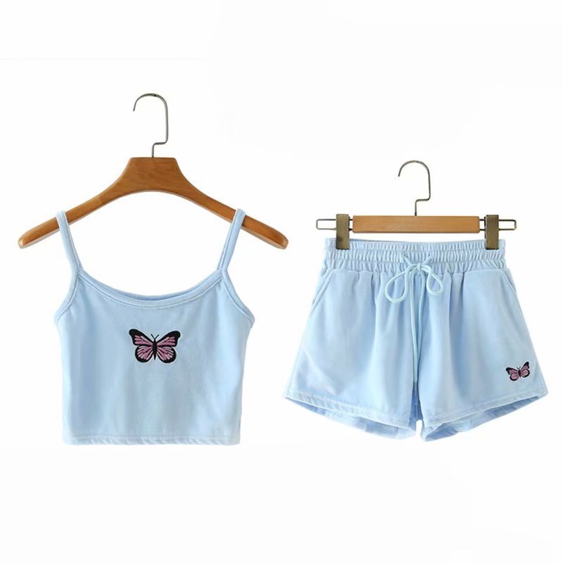 Summer embroidery sling set - Nkayo Fashion